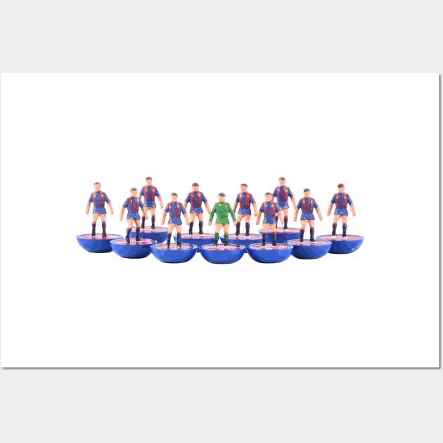 Barca subbuteo football team Wall Art by vancey73